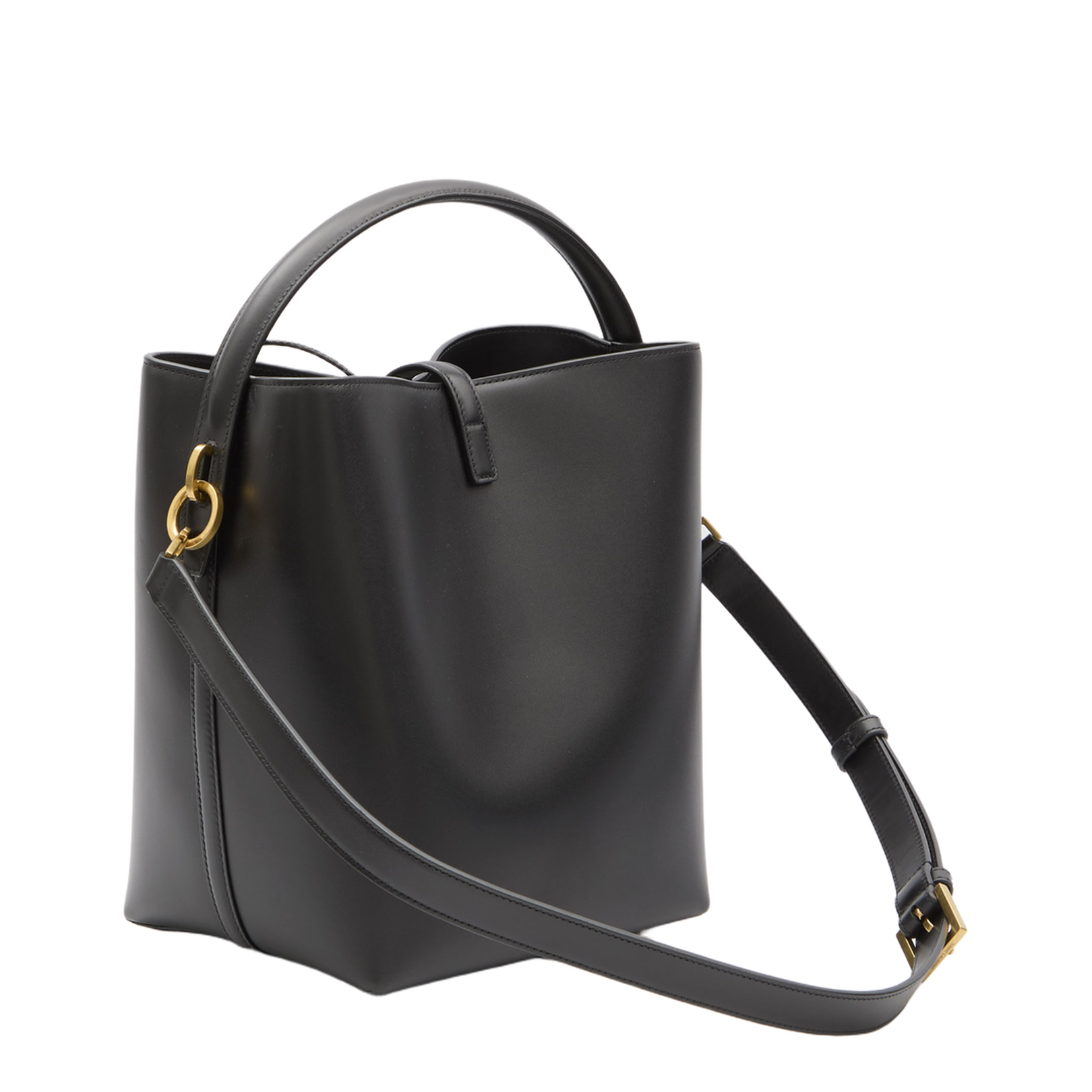 Le 37 Small Leather Top Handle Bags - Black