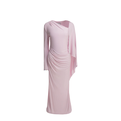 MAYFEYR - Self Portrait - Long Draped Jersey Dress - RS26505XPPINK