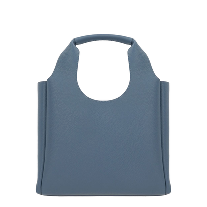 Indigo Blue Bag with Two Top Handles and Adjustable Detachable Shoulder Strap