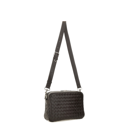 Intrecciato Leather Shoulder Bags - Brown