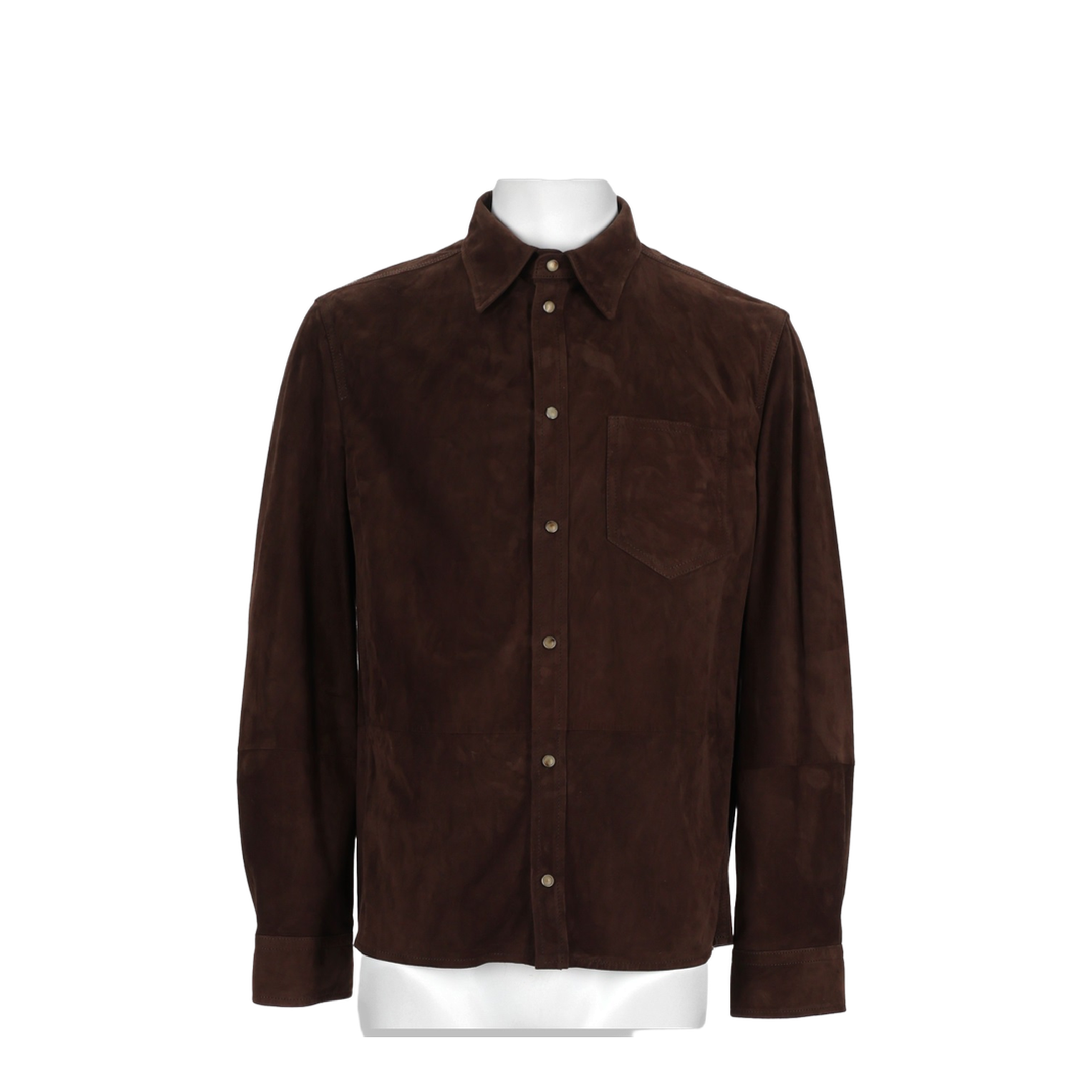 Brown Leather Shirt