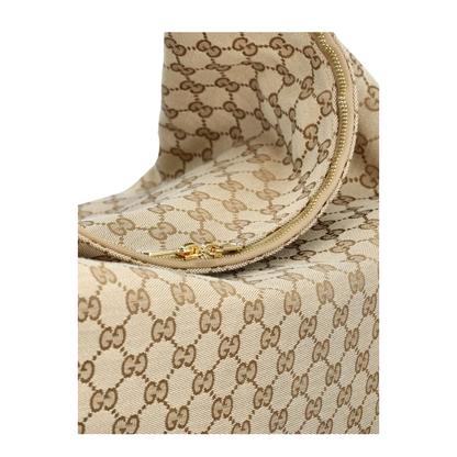 Brera Large GG Canvas Crossbody - Sand and dark brown GG canvas (Beige/Brown)