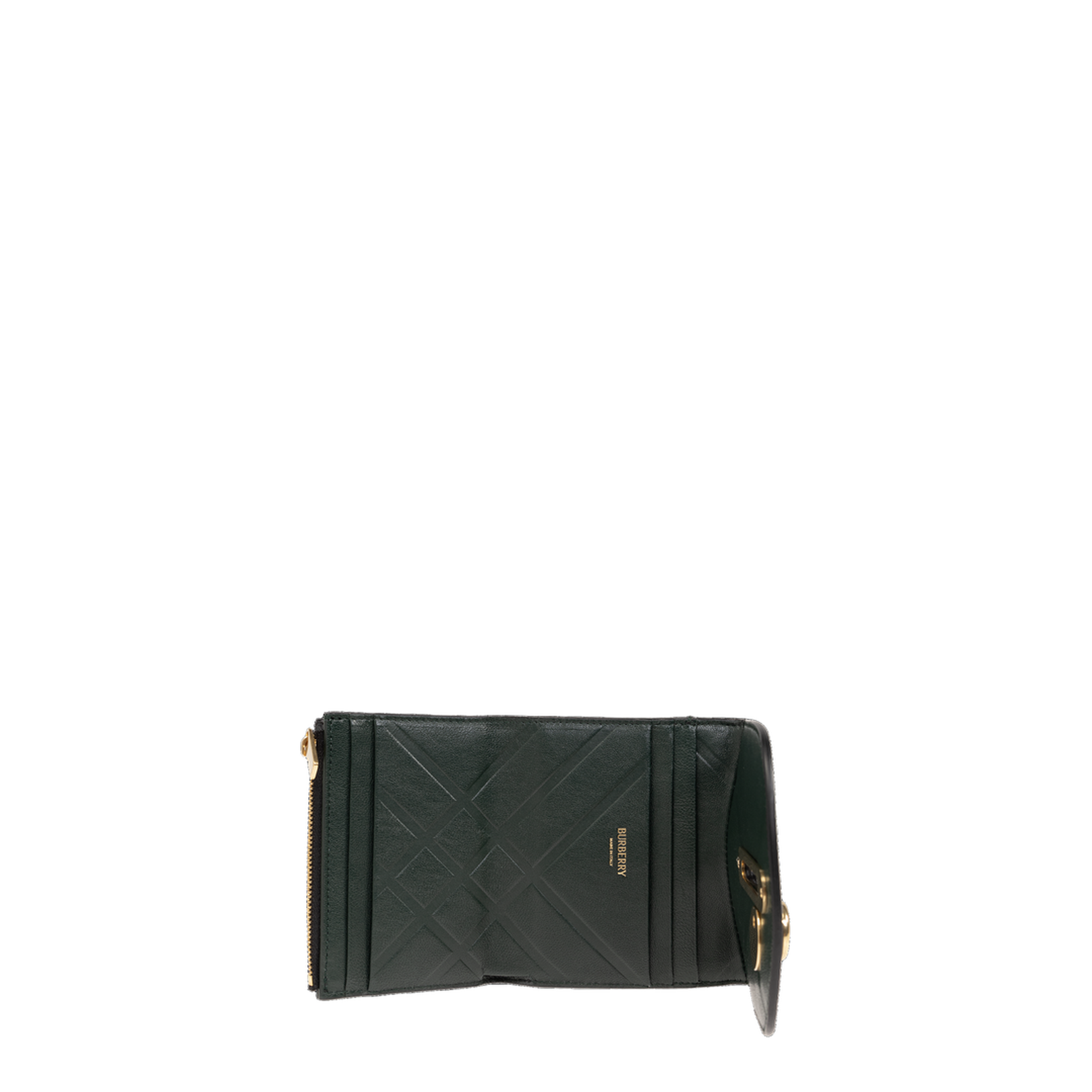 Curved Black Leather Wallet