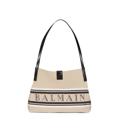 Release Small Canvas Leather Tote - Natural/Cream