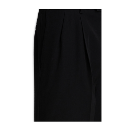 Black Viscose Blend Trousers