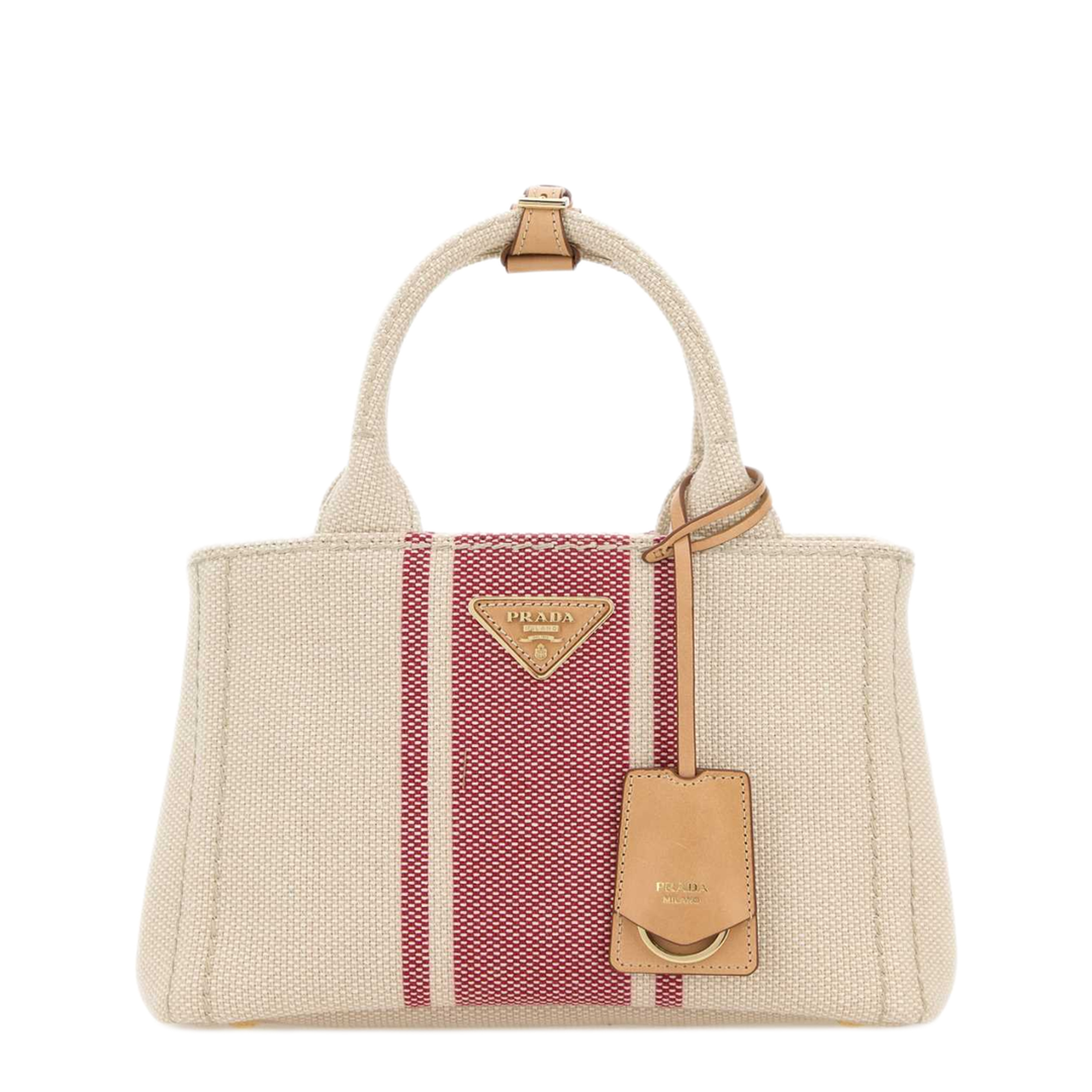 MAYFEYR - Prada - Sand Canvas Small Jardinière Handbag - 1BG464V9YM2ZQGF0B67