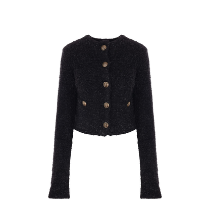 Cropped Tweed Cardigan