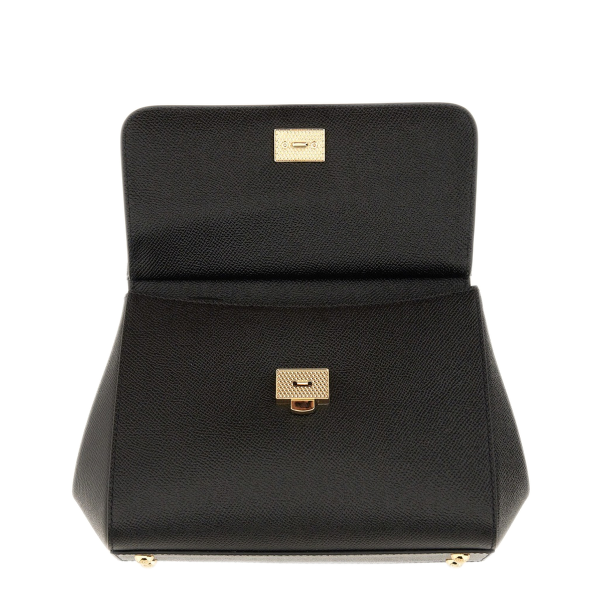 Sicily Small Calfskin Handbag - Black