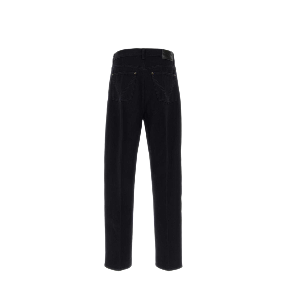 MAYFEYR - Bottega Veneta - Blue Denim Jeans With Soft Leg And Leather Detail - A00559V70I04023
