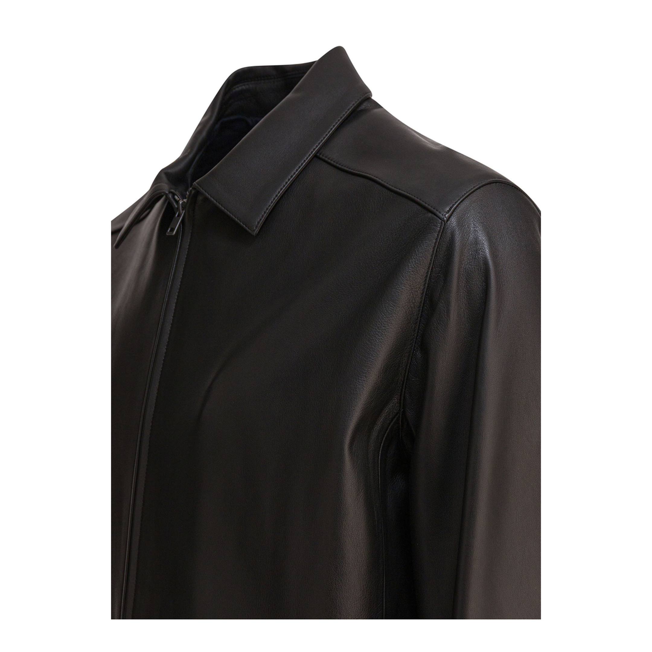 MAYFEYR - Vince - Leather Jacket With Zipper - M03894016A001BLK