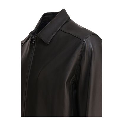 MAYFEYR - Vince - Leather Jacket With Zipper - M03894016A001BLK