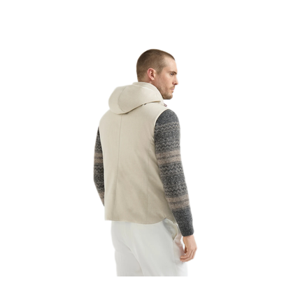 MAYFEYR - Brunello Cucinelli - Bonded Wool Flannel Down Vest With Detachable Hood - MM4701775CID