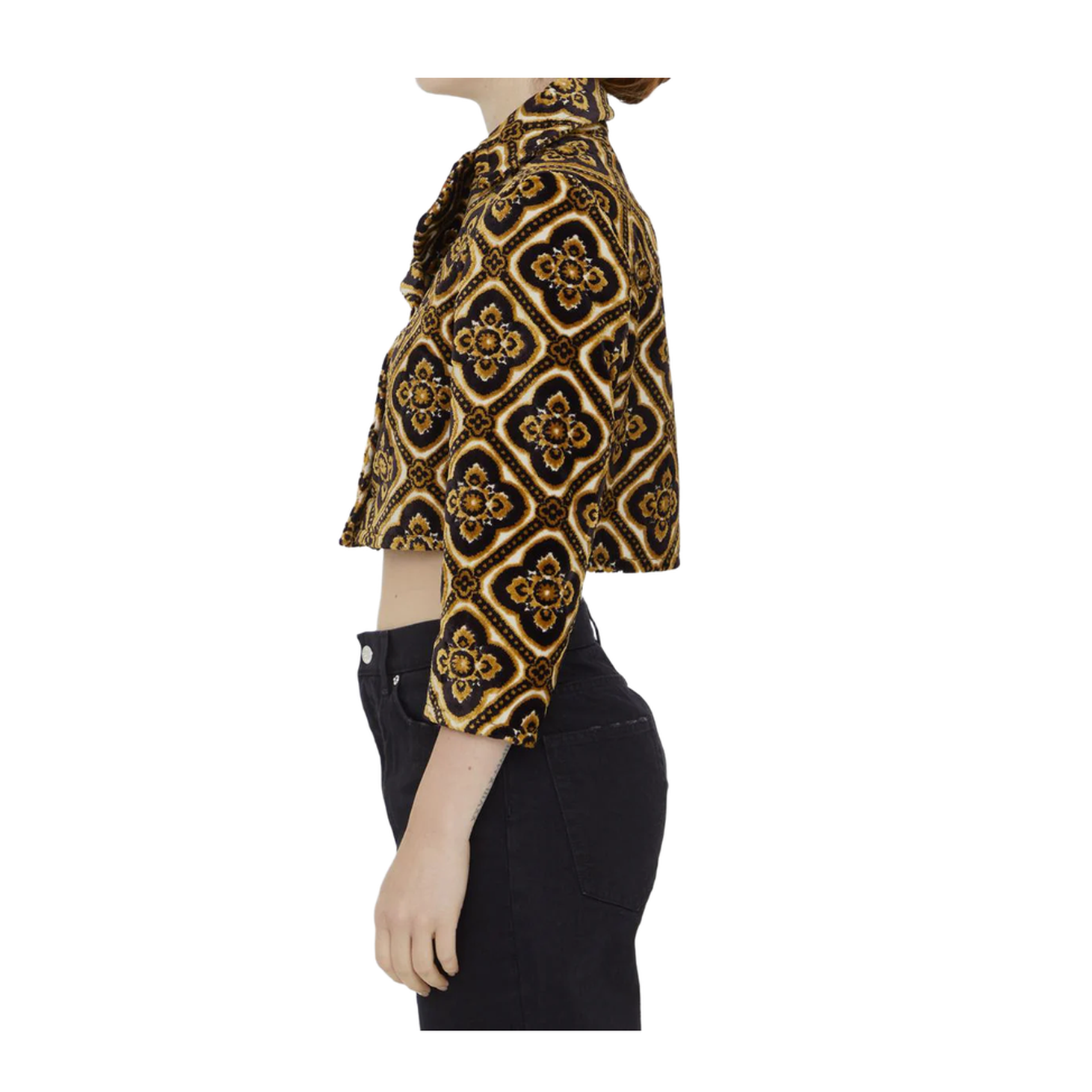 Velvet Cropped Jacket