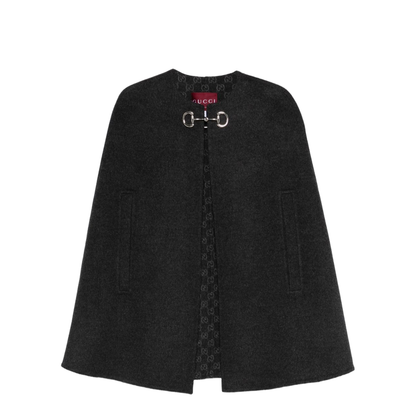 Wool and Silk Cape with Clamp