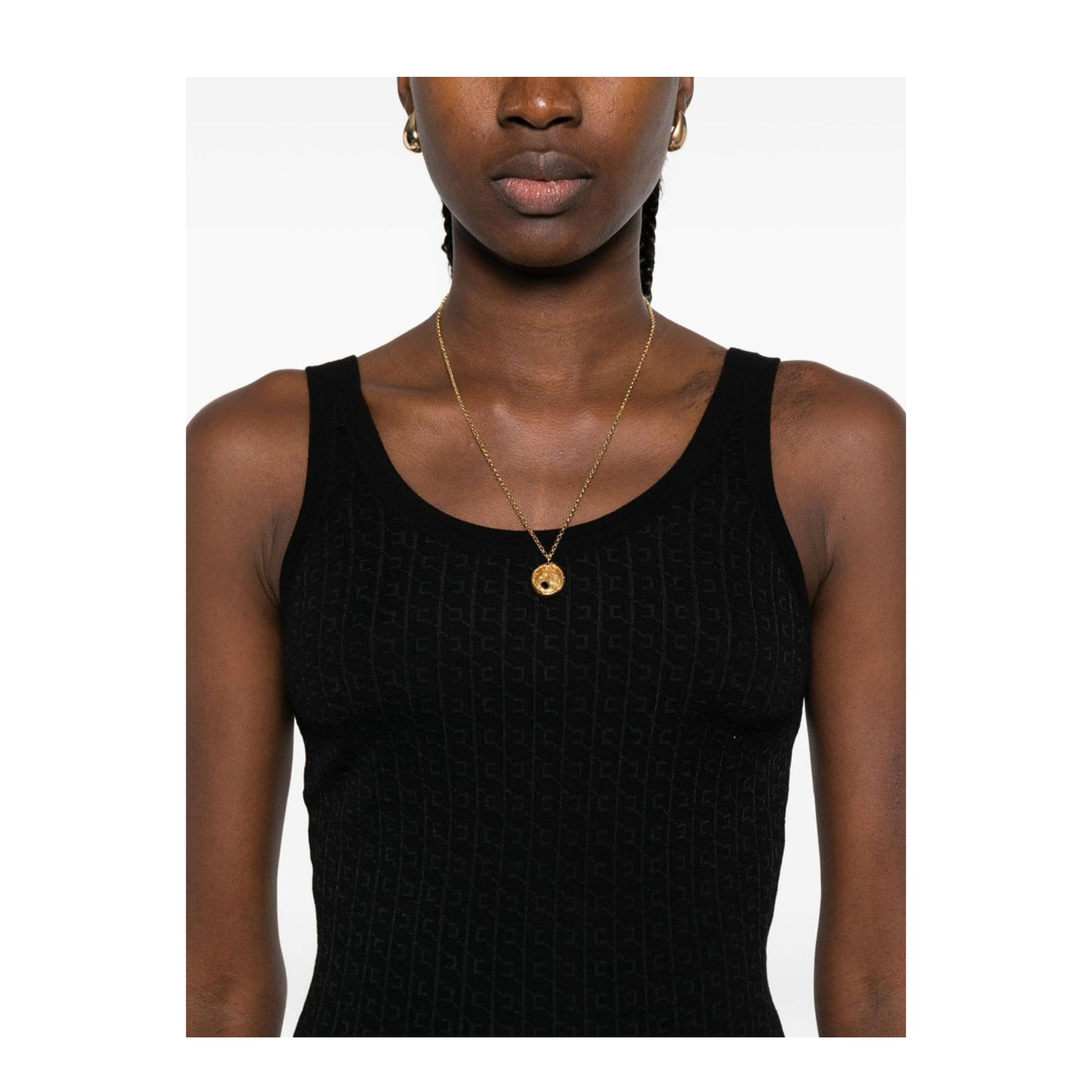 MAYFEYR - Elisabetta Franchi - Top Black - TK58S56E2110