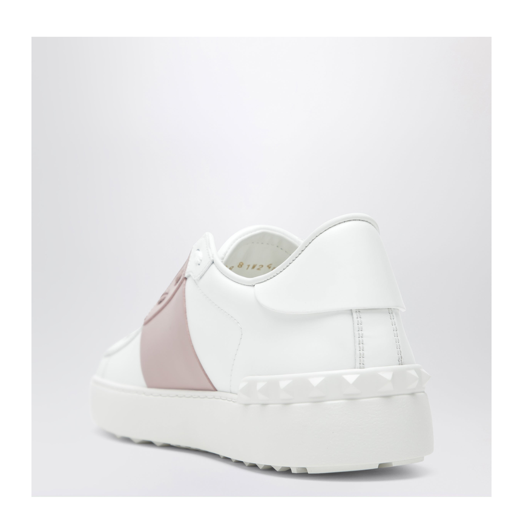 MAYFEYR - Valentino - Open Sneakers In White/Antique Pink - 8W2S0781BLU834