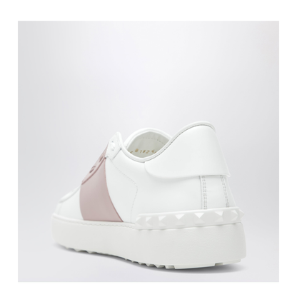 MAYFEYR - Valentino - Open Sneakers In White/Antique Pink - 8W2S0781BLU834