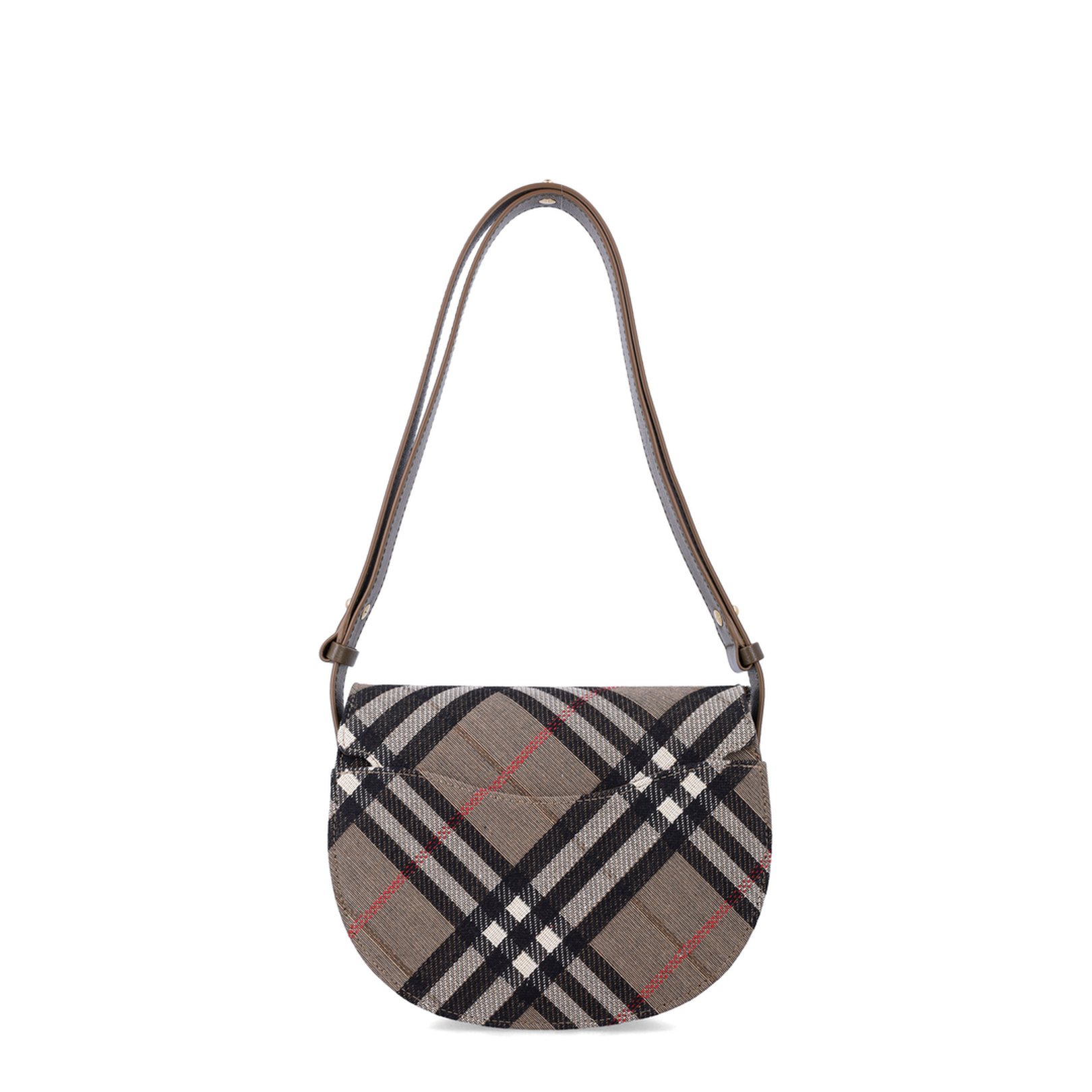 Small Bridle Check Jacquard Bag
