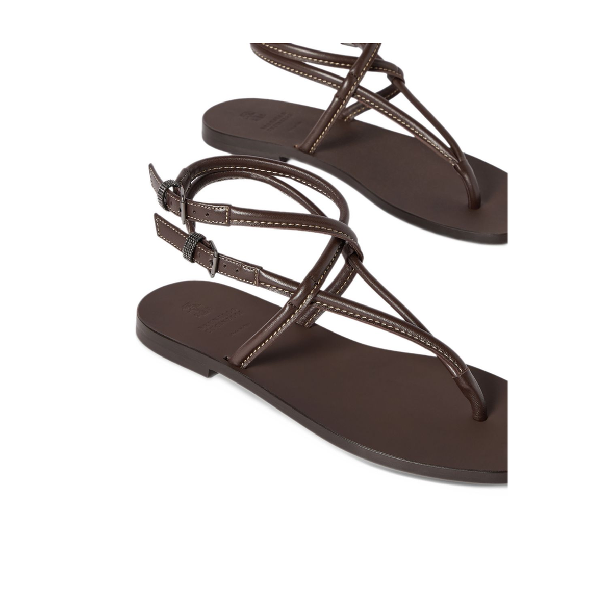 MAYFEYR - Brunello Cucinelli - Sandals Brown - MZGAC3279C8279