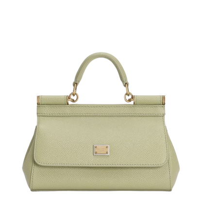 Sicily Small Top Handle Bag In Sage Green