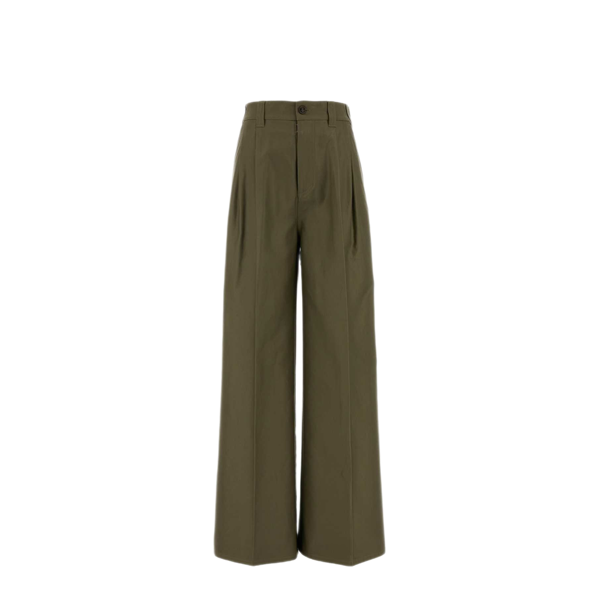 MAYFEYR - Maison Margiela - Army Green Wide Leg Cotton Pants - S29KA0394M35574709