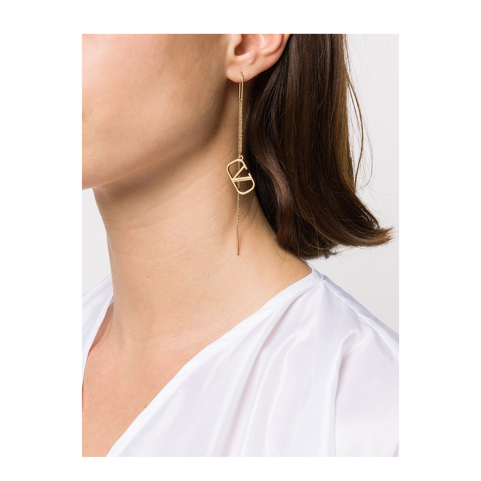 VLogo Signature Earrings in Gold
