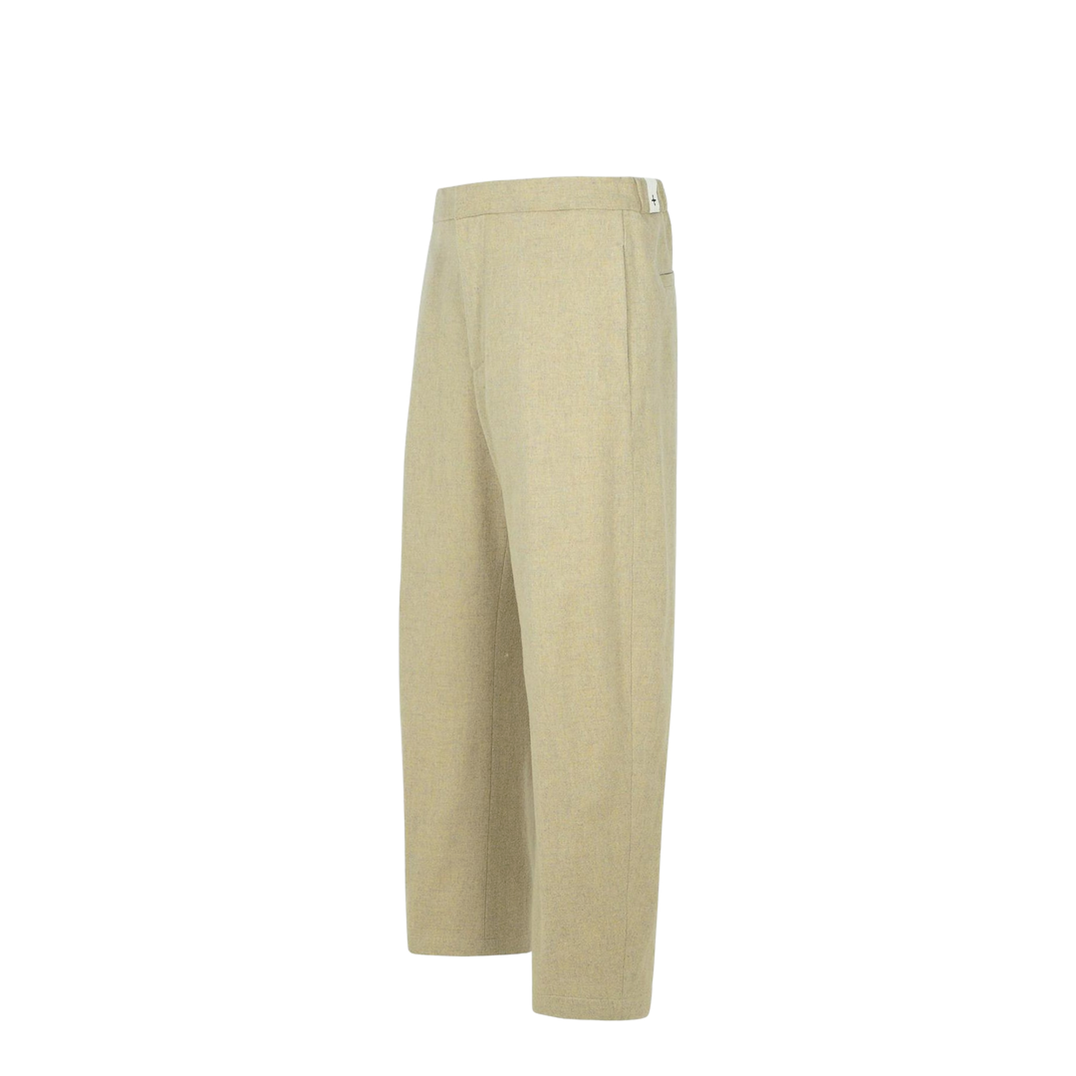 Beige Virgin Wool Trousers
