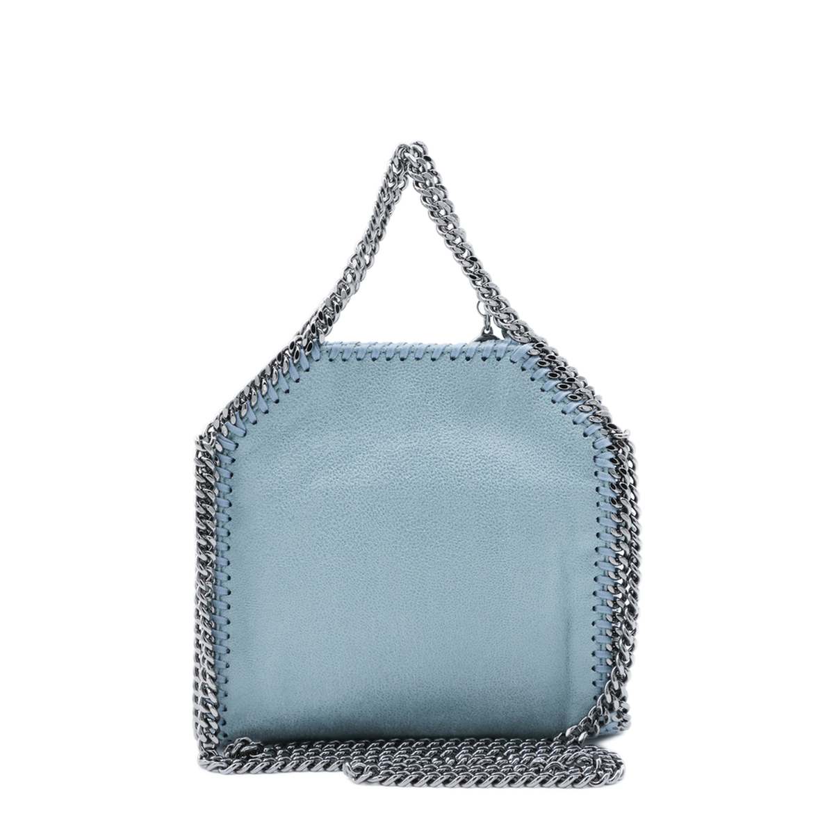Falabella Tiny Faux Leather Crossbody Bag - Light Blue