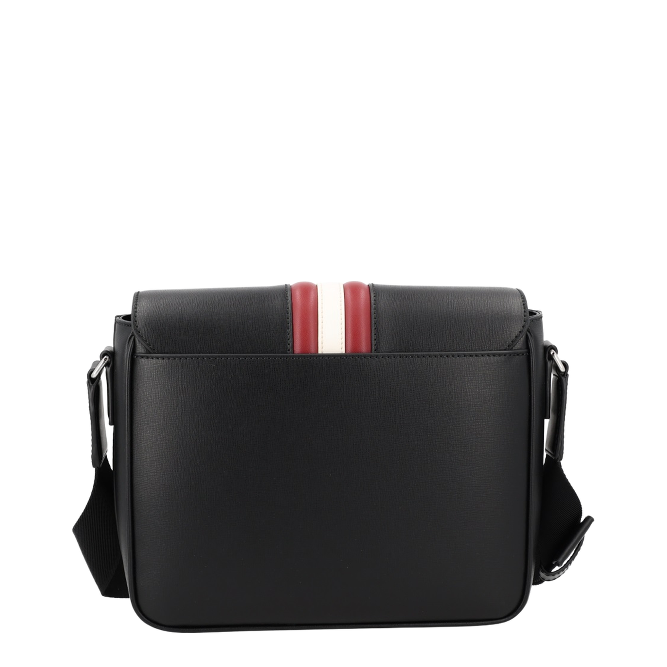 Mythos Recycled Bovine Leather Crossbody Bag - Black