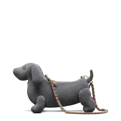 Hector Suede Shoulder Bag Grey