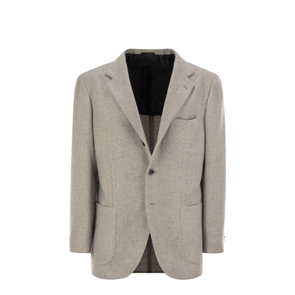 Single-Breasted Cashmere Jacket