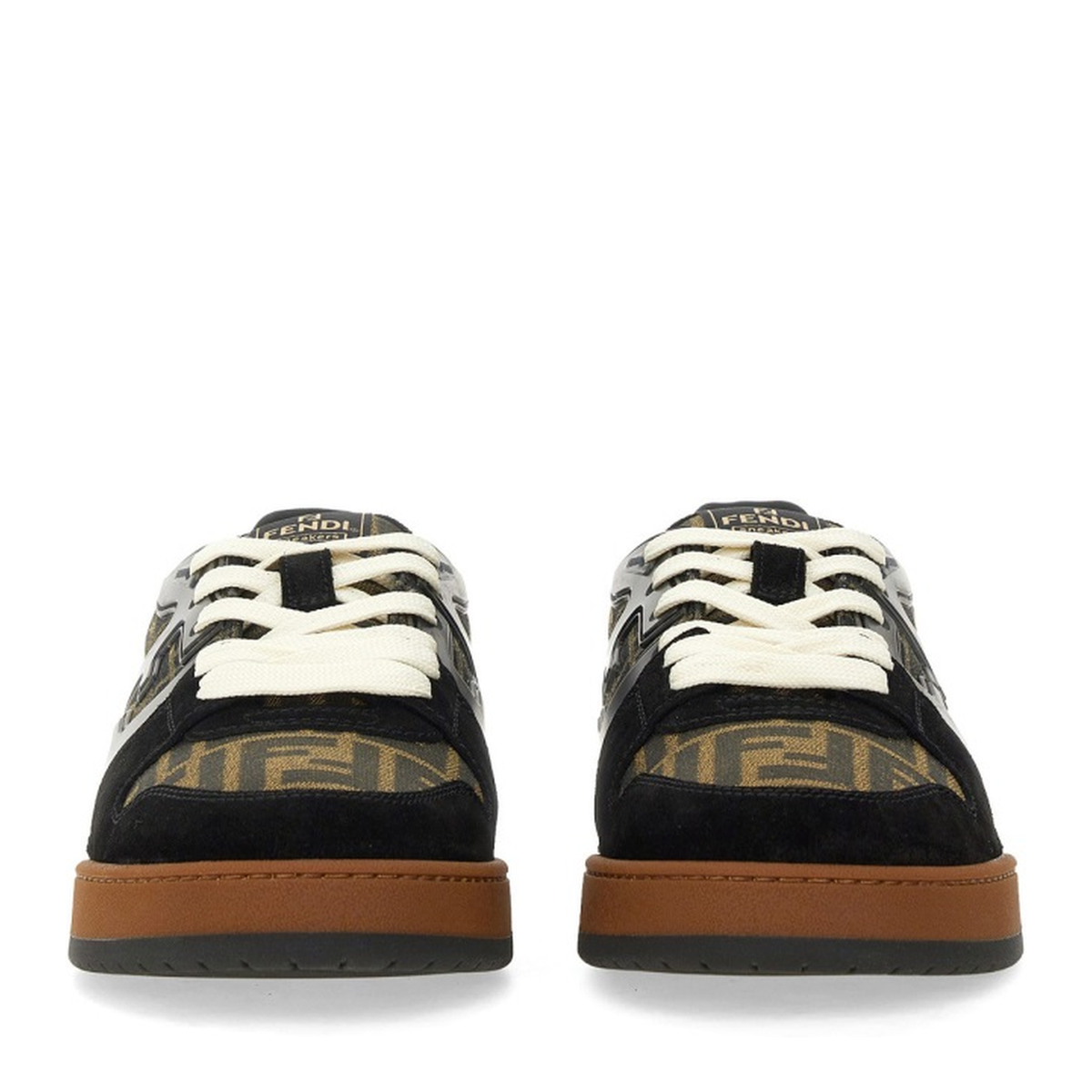 Match Sneaker in Black/Tabacco FF Jacquard