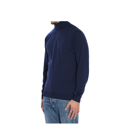 MAYFEYR - John Smedley - Cherwell Turtleneck Sweater - CHERWELLHEMINGWAYBLUE