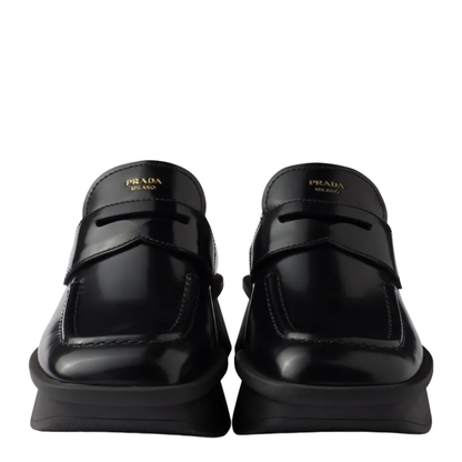MAYFEYR - Prada - Equal Brushed Leather Loafers - 1D985NFD040055