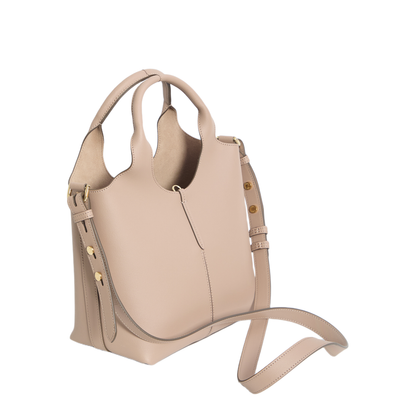 EBR Mini Calfskin Tote Shopping Bag - Natural