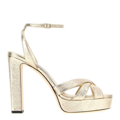 MAYFEYR - Jimmy Choo - Kove 120 Sandals - KOVE120DXBPLATINUM