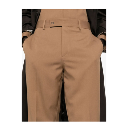 MAYFEYR - Fendi - Rust Wool Cigarette Trousers - FB1089AU60