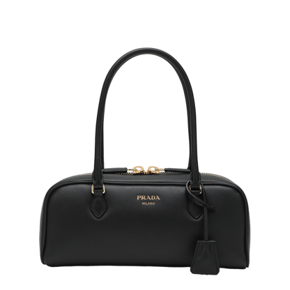 MAYFEYR - Prada - Shoulder Bag In Black Leather - 1BB170OOO2CYSF0002