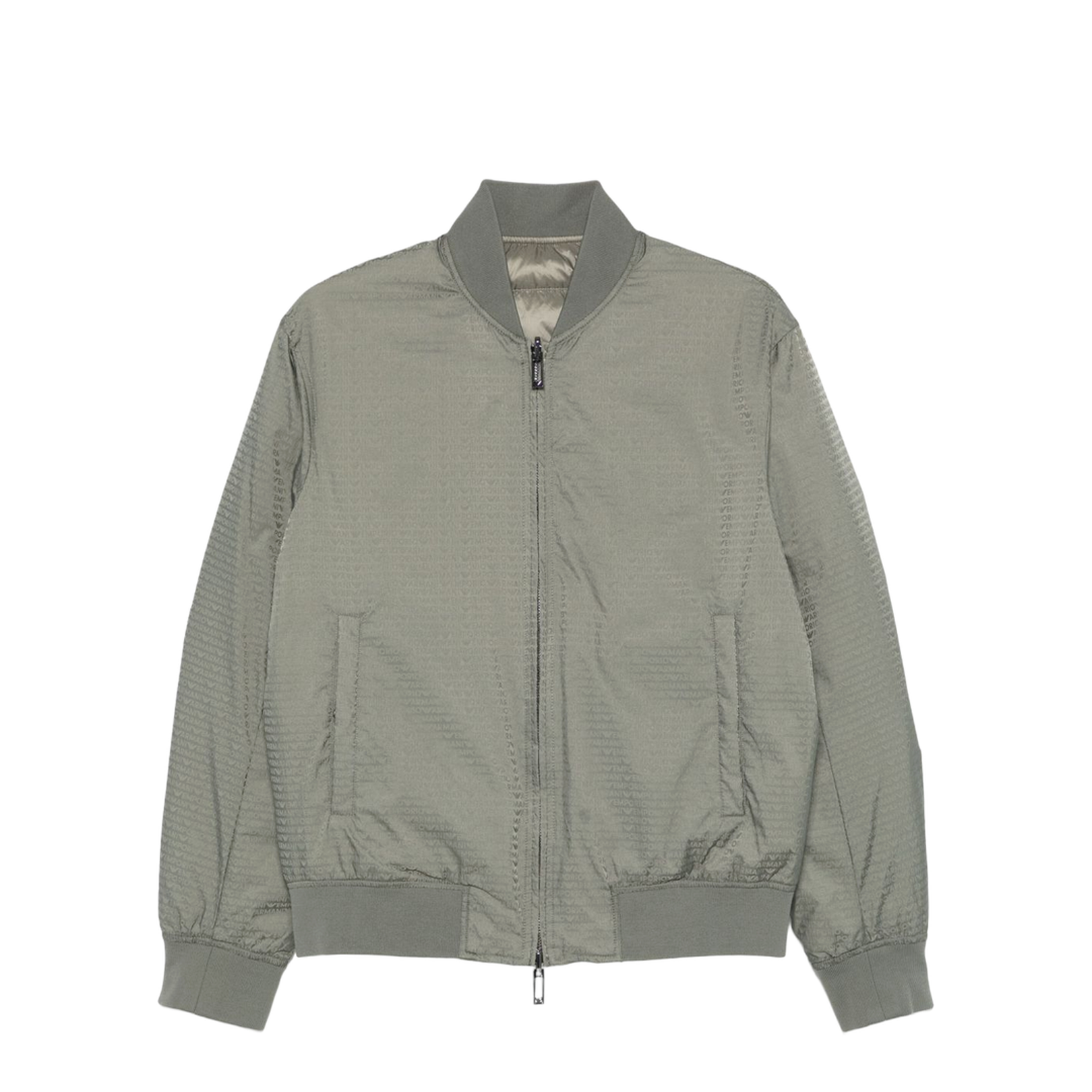 Jacquard Nylon Bomber Jacket