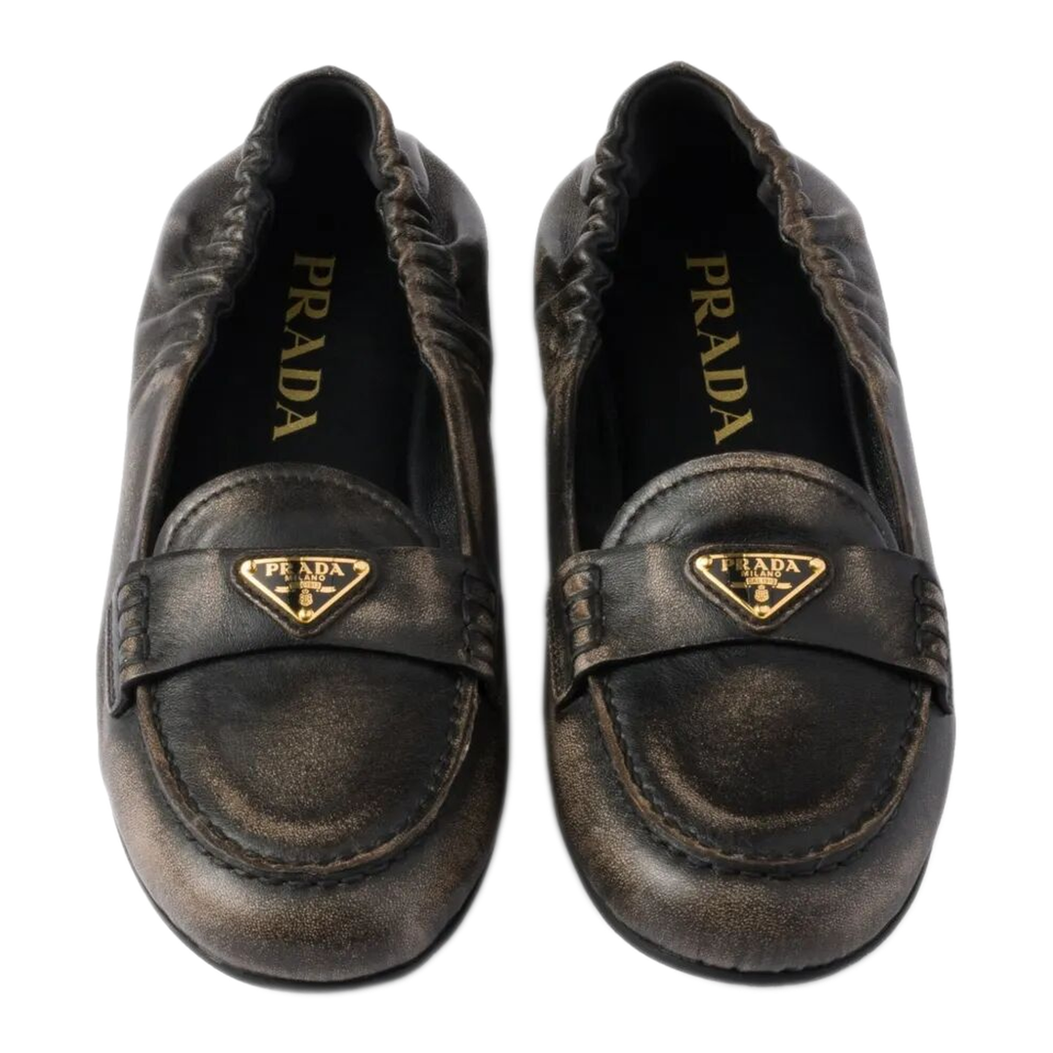 MAYFEYR - Prada - Deconstructed And Flexible Nappa Leather Loafers - 1D922NF0056H3F0002