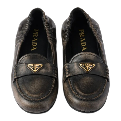 MAYFEYR - Prada - Deconstructed And Flexible Nappa Leather Loafers - 1D922NF0056H3F0002
