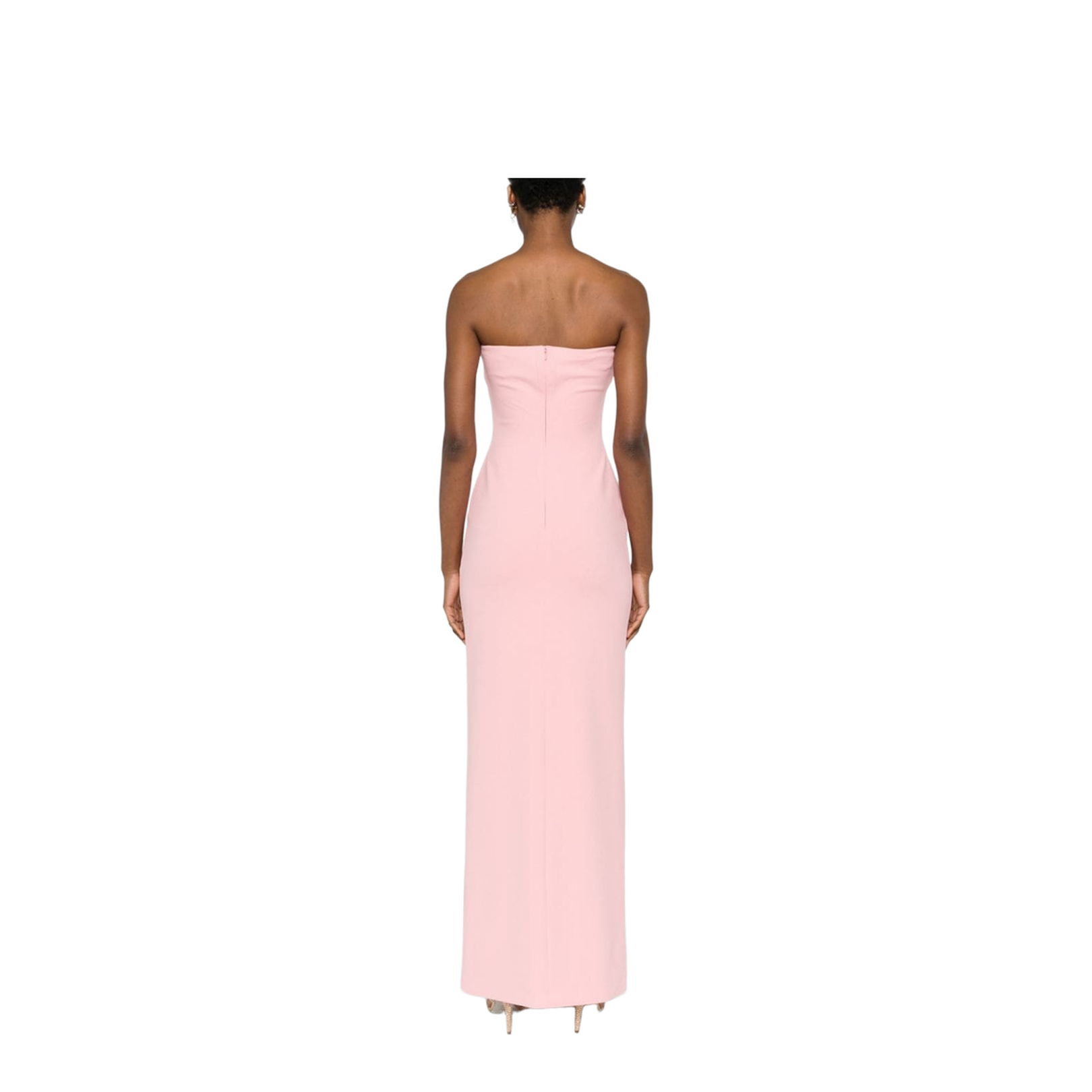 Strapless Pink Maxi Dress