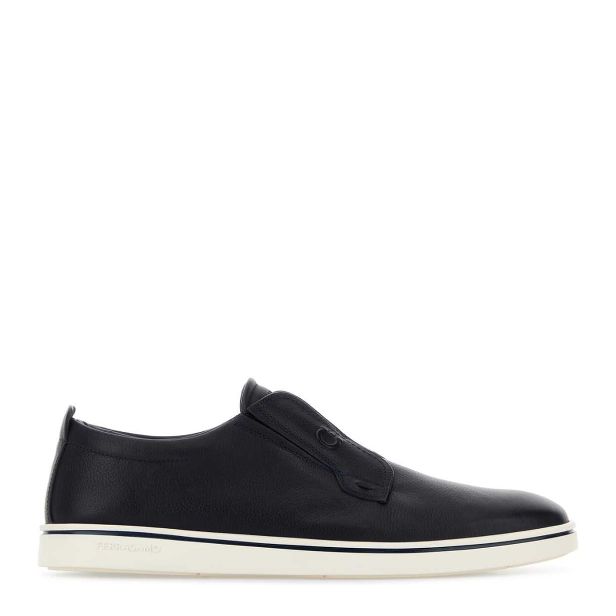 MAYFEYR - Ferragamo - Alfie Leather Slip Ons - 02A000796935MNAVYBLUE