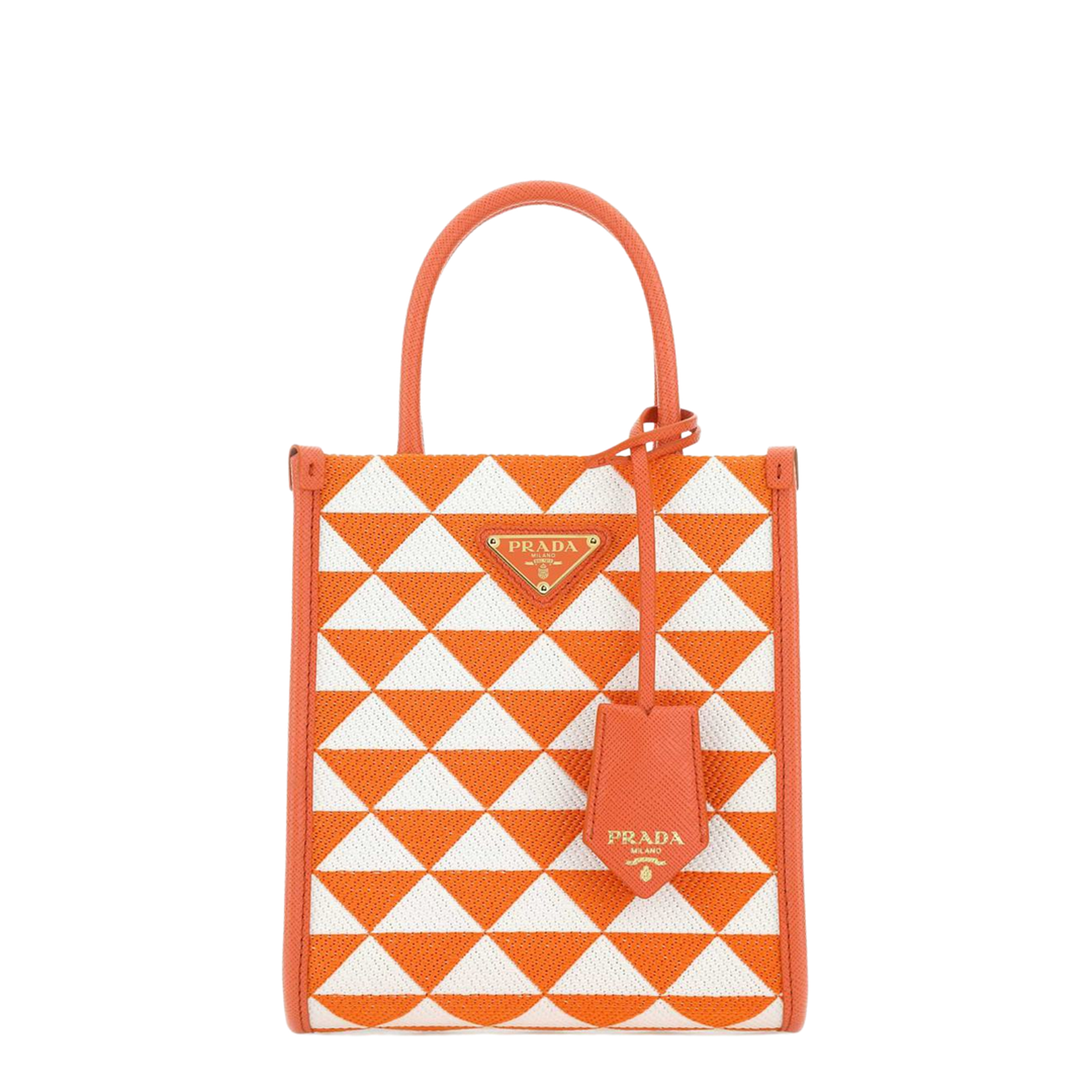 Embroidered Fabric Micro Symbole Handbag