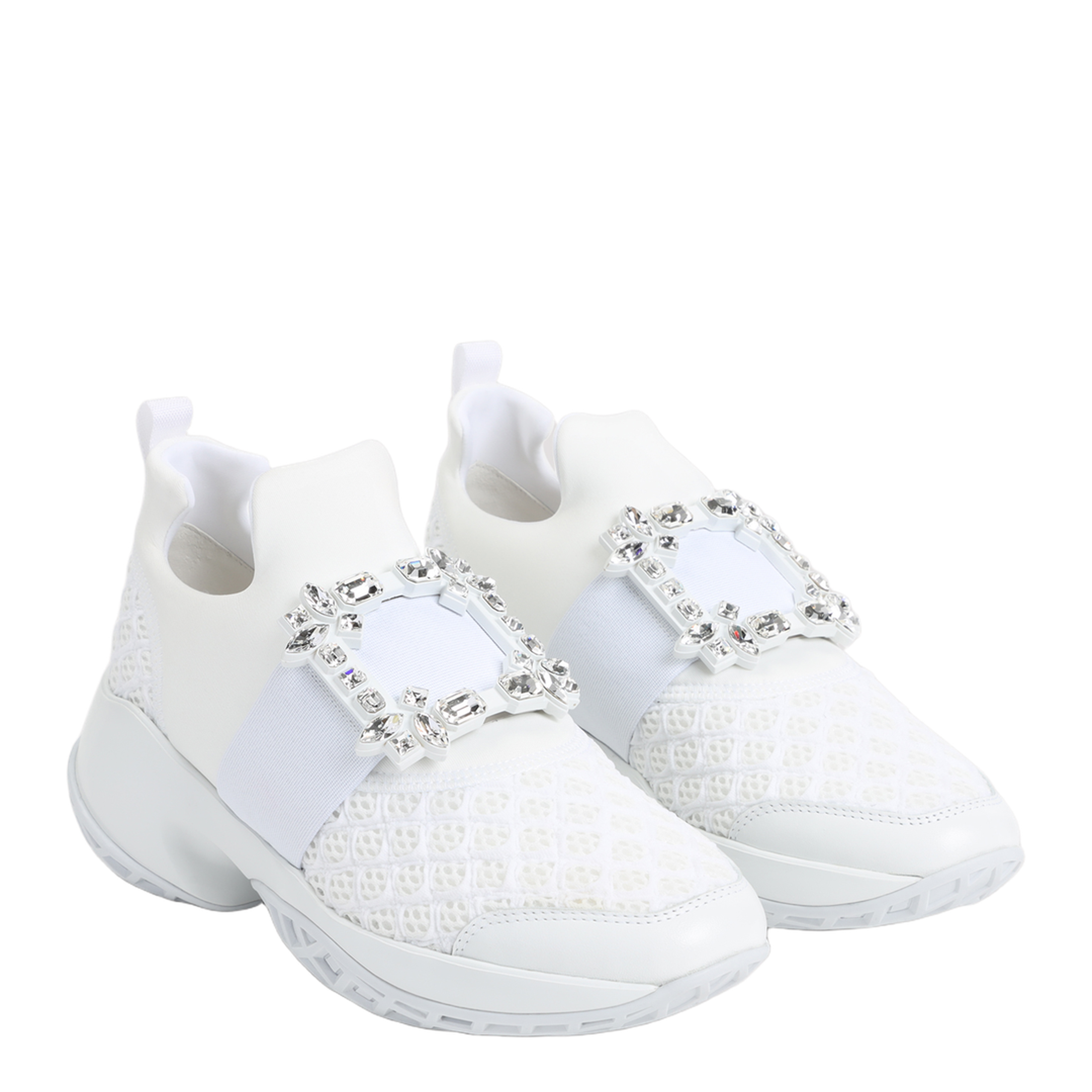 MAYFEYR - Roger Vivier - Run Strass Buckle Sneakers - RVW50624180KOT