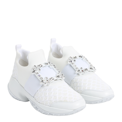 MAYFEYR - Roger Vivier - Run Strass Buckle Sneakers - RVW50624180KOT