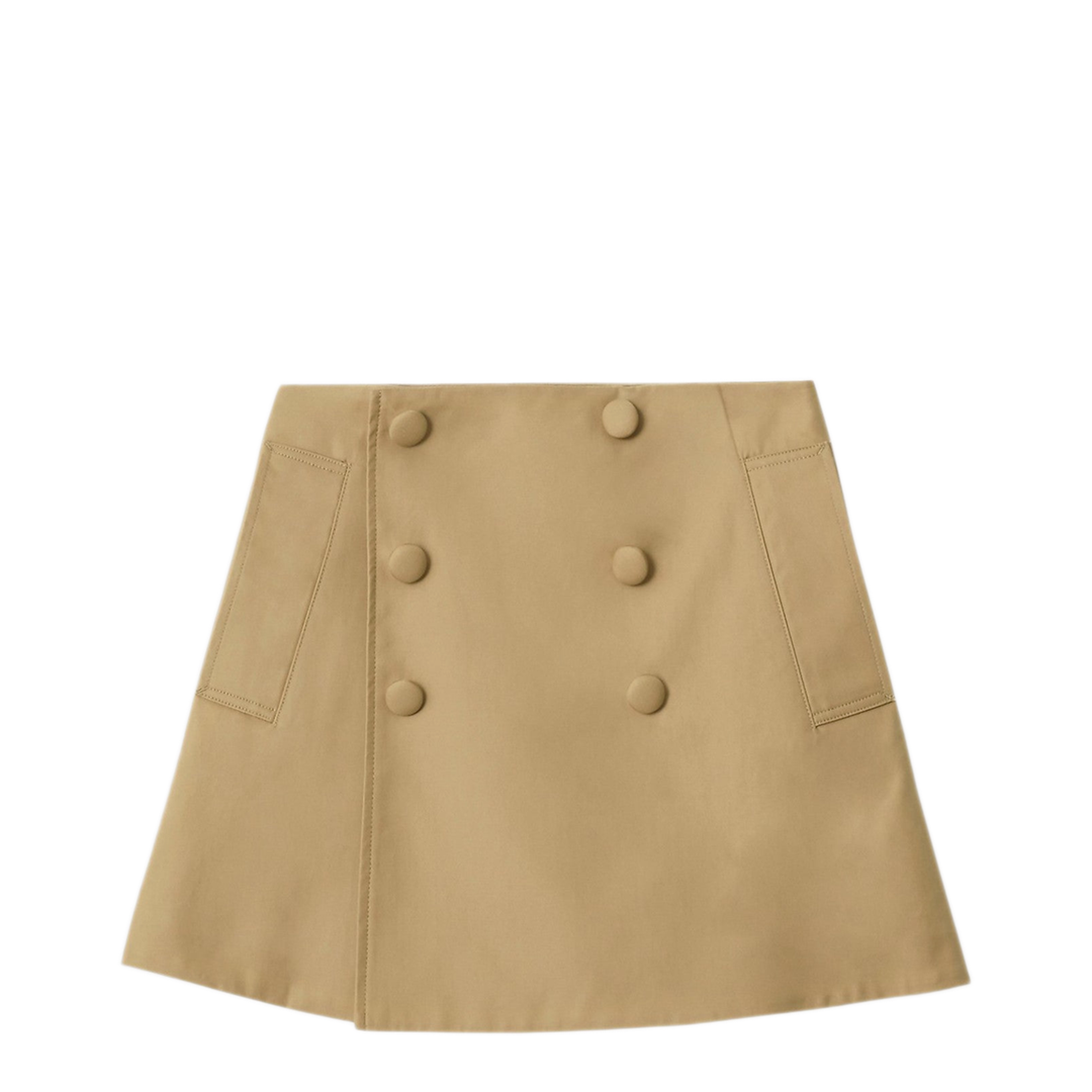MAYFEYR - Burberry - Sand-Colored Cotton Trench Skirt - 8117160170894B9719
