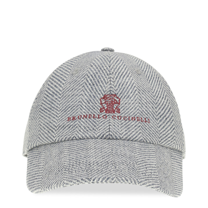 MAYFEYR - Brunello Cucinelli - Alpaca Wool Silk Chevron Baseball Hat - MV4549850CVS87