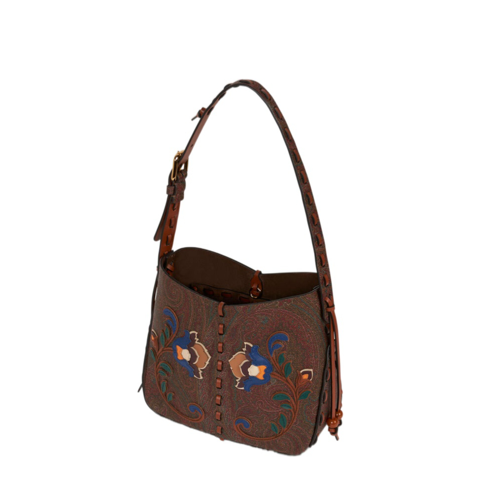 Vulcano Bag Arnica 1984 with Floral Embroidery