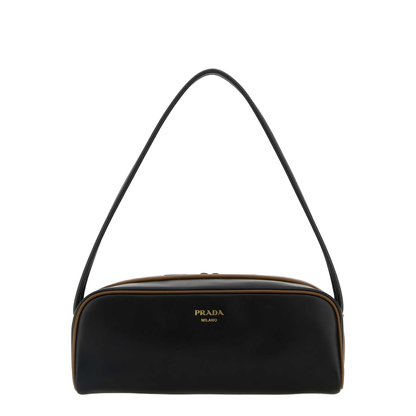 Black Leather Shoulder Bag